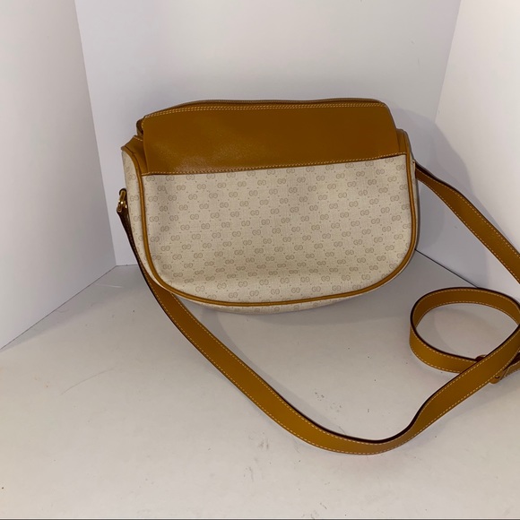 VNTG GUCCI crossbody leather handbag - Picture 2 of 7